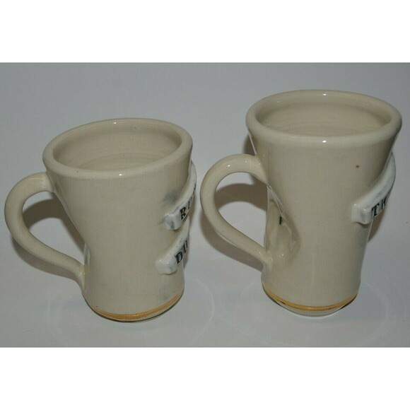 Vintage TWINKIE & Rubber Duckie Large Custom Handmade Heavy Coffee Mugs PRIDE - Picture 2 of 8